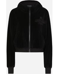 Dolce & Gabbana - Sweat-Shirt À Capuche En Chenille De Coton - Lyst