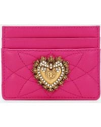 Dolce & Gabbana - Devotion Leather Card Holder - Lyst