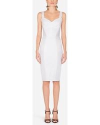 Dolce & Gabbana Corset Bustier Dress - White
