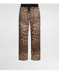 Dolce & Gabbana - Stretch Jersey Jogging Pants With Tag - Lyst