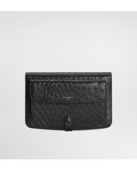 Dolce & Gabbana - Ostrich Leather Clutch - Lyst