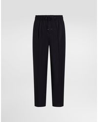 Dolce & Gabbana - Flannel Jogging Trousers - Lyst