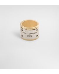 Dolce & Gabbana - Logo-Engraved Ring - Lyst