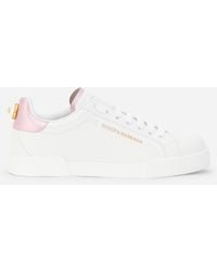 Dolce & Gabbana - ポルトフィーノ スニーカー ナッパカーフスキン レタリング - Lyst