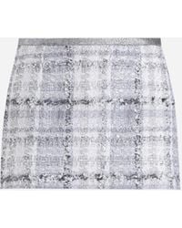 Dolce & Gabbana - Lurex-Minirock Aus Kariertem Raschel-Tweed - Lyst