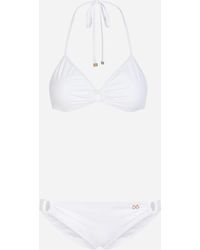 Dolce & Gabbana Solid-color Bikini - White