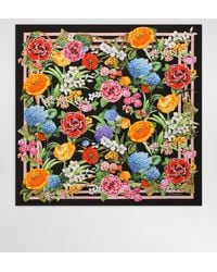 Dolce & Gabbana - Floral- Silk Twill Foulard (90X90) - Lyst