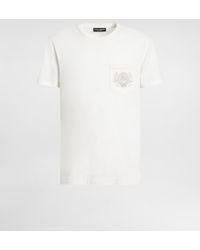 Dolce & Gabbana - T-Shirt Aus Baumwolle Mit Logo - Lyst