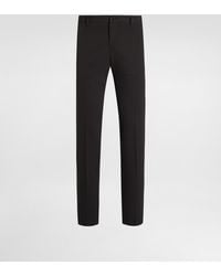 Dolce & Gabbana - Bi-Stretch Wool Canvas Trousers - Lyst