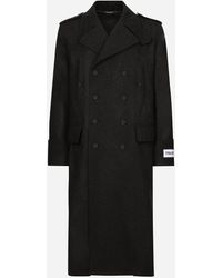 Dolce & Gabbana - Double-Breasted Cashmere Pea Coat - Lyst