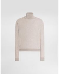 Dolce & Gabbana - Cashmere Turtleneck Pullover - Lyst