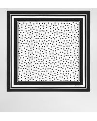 Dolce & Gabbana - Polka Dots Silk Twill Scarf 70X70 - Lyst