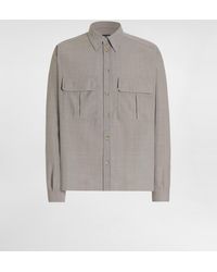 Dolce & Gabbana - Virgin Wool Canvas Shirt - Lyst