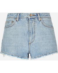 Dolce & Gabbana - Shorts En Denim De Algodón - Lyst