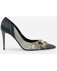 Dolce & Gabbana - Patchwork Denim Pumps - Lyst