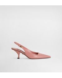 Dolce & Gabbana - Lollo Polished Calfskin Slingback - Lyst