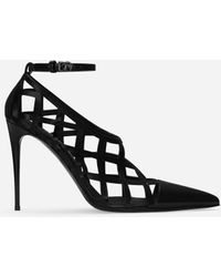 Dolce & Gabbana - Zapato De Salón En Piel De Becerro Brillante - Lyst