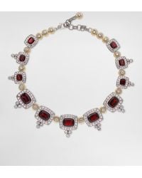 Dolce & Gabbana - Eleganza Necklace 18-Carat And Rose, Garnets, And Sapphires - Lyst