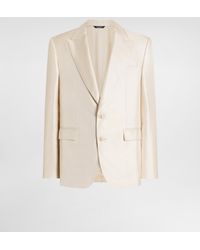 Dolce & Gabbana - Sicilia Light Single-Breasted Silk Twill Jacket - Lyst