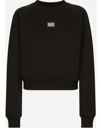 Dolce & Gabbana - Technical Jersey Sweatshirt With Tag - Lyst