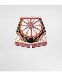 Dolce & Gabbana - Carretto-Print Poplin Shorts - Lyst