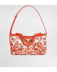 Dolce & Gabbana - Medium Vittoria Handbag With Majolica Embroidery - Lyst