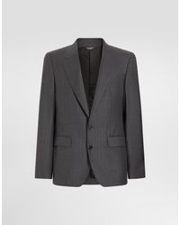Dolce & Gabbana - Sicilia Light Single-Breasted Pinstripe Wool Jacket - Lyst