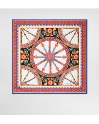 Dolce & Gabbana - 70X70 Carretto-Print Silk Twill Scarf - Lyst