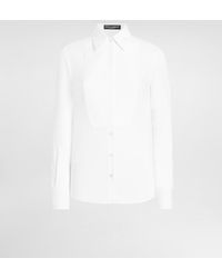 Dolce & Gabbana - Stretch Poplin Tuxedo Shirt - Lyst