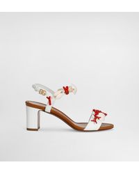 Dolce & Gabbana - コーラルエンブロイダリー ナッパレザー サンダル - Lyst