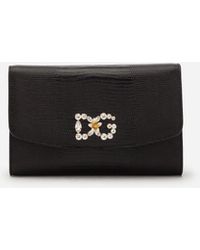 Dolce & Gabbana Sac noir Mini Iguana DG