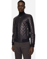blazers Gilets Gilet matelasse en laine melangee Laines Dolce & Gabbana pour homme en coloris Noir Homme Vêtements Vestes blousons 