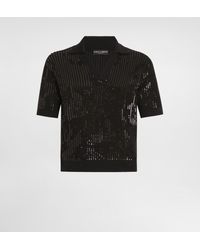 Dolce & Gabbana - Wool And Silk Polo Shirt - Lyst
