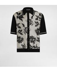 Dolce & Gabbana - Silk And Cotton Shirt With Twill - Lyst