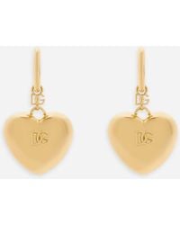 Dolce & Gabbana - Heart Charm Earrings For - Lyst