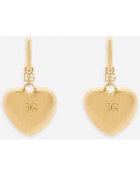 Dolce & Gabbana - Heart Charm Earrings For - Lyst