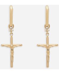 Dolce & Gabbana - イヤリング ネジバネタイプ Dnaクロス - Lyst