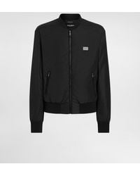 Dolce & Gabbana - Nylon Jacket With Branded Tag - Lyst