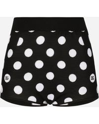Dolce & Gabbana - Polka-Dot Mini Shorts - Lyst