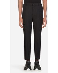 pinstripe stretch pants