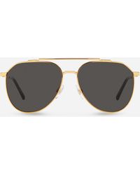 Dolce & Gabbana - Diagonal Cut Sunglasses - Lyst