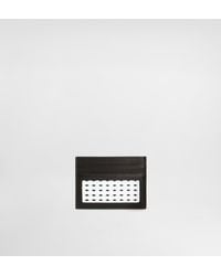 Dolce & Gabbana - Woven Plongé Calfskin Card Holder - Lyst