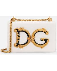 Dolce & Gabbana - Baroque Small Leather Crossbody Bag - Lyst