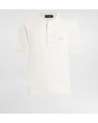 Dolce & Gabbana - Cotton Round-Neck Sweater With Tag - Lyst