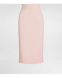 Dolce & Gabbana - Rock Aus Elastischem Cady - Lyst