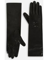 Dolce & Gabbana - Lange Handschuhe Aus Nappaleder - Lyst