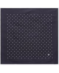 Dolce & Gabbana - Silk Jacquard Pocket Square With Dg Logo - Lyst
