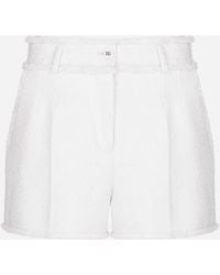 Dolce & Gabbana - Raschel Tweed Shorts - Lyst