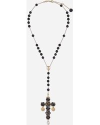 Dolce & Gabbana - Sicily Rosary Necklace 18-Carat And Sapphires - Lyst