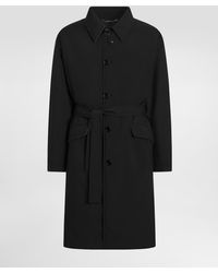 Dolce & Gabbana - Single-Breasted Nylon Trench Coat - Lyst